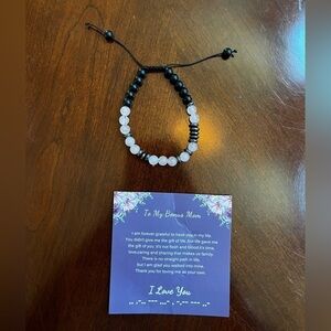 Bonus Mom Step Mom bracelet Morris code